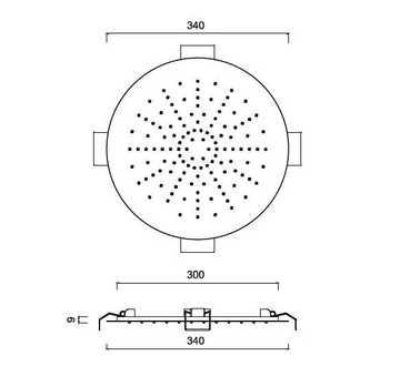 MY FUTURE - 1738 - Stainless steel overhead shower with anti-lime system by Rubinetteria Giulini - view 3